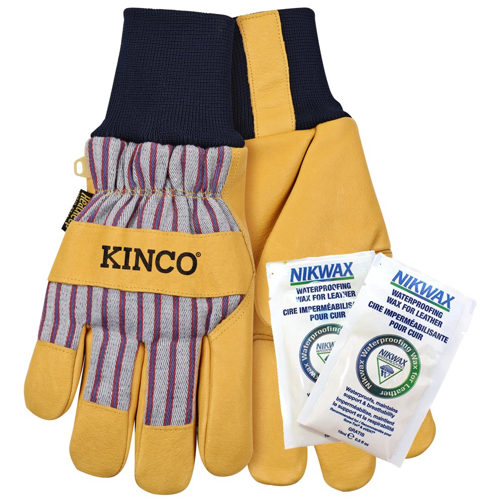 Kinco Kinco 1927KWL Men's Lined Grain Pigskin Leather Palm Gloves