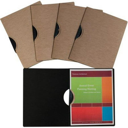 C-Line Products 33316 8.5 x 11 in. Modern Metallic Executive Style Report Cover - Bronze, 5 Per Pack
