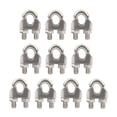 thumbnail image 1 of M8 Wire Rope Clamp 304 Stainless Steel 5/16" Wire Rope Cable Clip Clamp (10Pack), 1 of 4