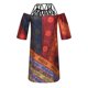 thumbnail image 4 of Vestidos Para Mujer Moda Cuello Redondo Estampado Suelto Cómodo 1/2 Manga Mini Vestido Odeerbi ODB129114, 4 of 9