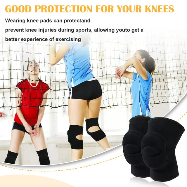 Transemion 2pcs Knees With Soft And Stretchy Volleyball Dance Knee Support Durable L