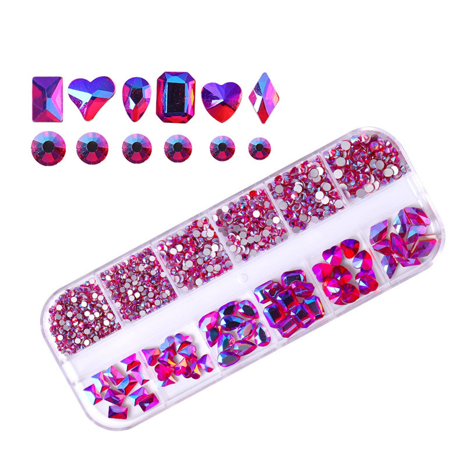 Rhinestones Small for Nails Paper Bead Roller Nail Sticker Rose Nail Stickers Rhinestones for Makeup for Eyes Short Acrylic Nails Rhinestone on Nails Cow Print Nail Stickers Pigment for