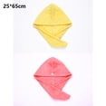 thumbnail image 2 of 2Pack Microfiber Quick Drying Hair Towel Wrap - Super Absorbent Drastically Reduce Hair Drying Time, 2 of 5