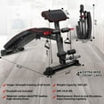 thumbnail image 3 of K Kingkang Banc de Musculation Réglable Utilitaire pour Entraînement à la Maison, Banc Pliable à Inclinaison et Déclin pour Entraînement Complet du Corps 780 Lb, 3 of 7