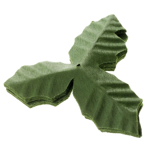 Dophee 50Pcs Artifical Leaves Rose Flower Leaf Wedding Bouquet Garden Home Decor Crafts - Green