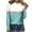 Blue winter tops, variant on Holiday Usmixi Womens Pullover Winter Long Sleeve Tee Tops for Women Fashion Color Block Plus Size Loose Tshirts Fall Ladies Casual Lightweight Crewneck Sweatshirt Blouses Big Saving
