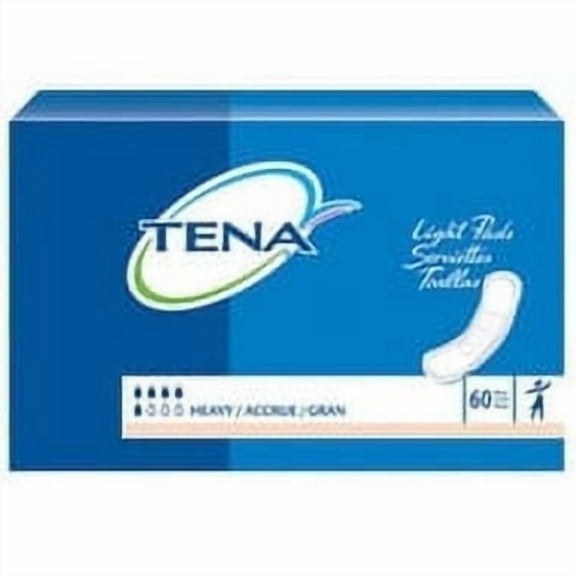 Tena Incontinence Pad Heavy Absorbency Super Absorbent Polymer -Pack of 60