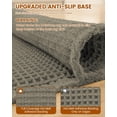 thumbnail image 5 of Smiry Waffle Bathroom Rugs 36x24, Extra Soft Absorbent Bath Mat, Non Slip Quick Dry Bath Rugs for Bathroom Floor, Tub and Home Decor with Tassels Boho, Green, 5 of 7