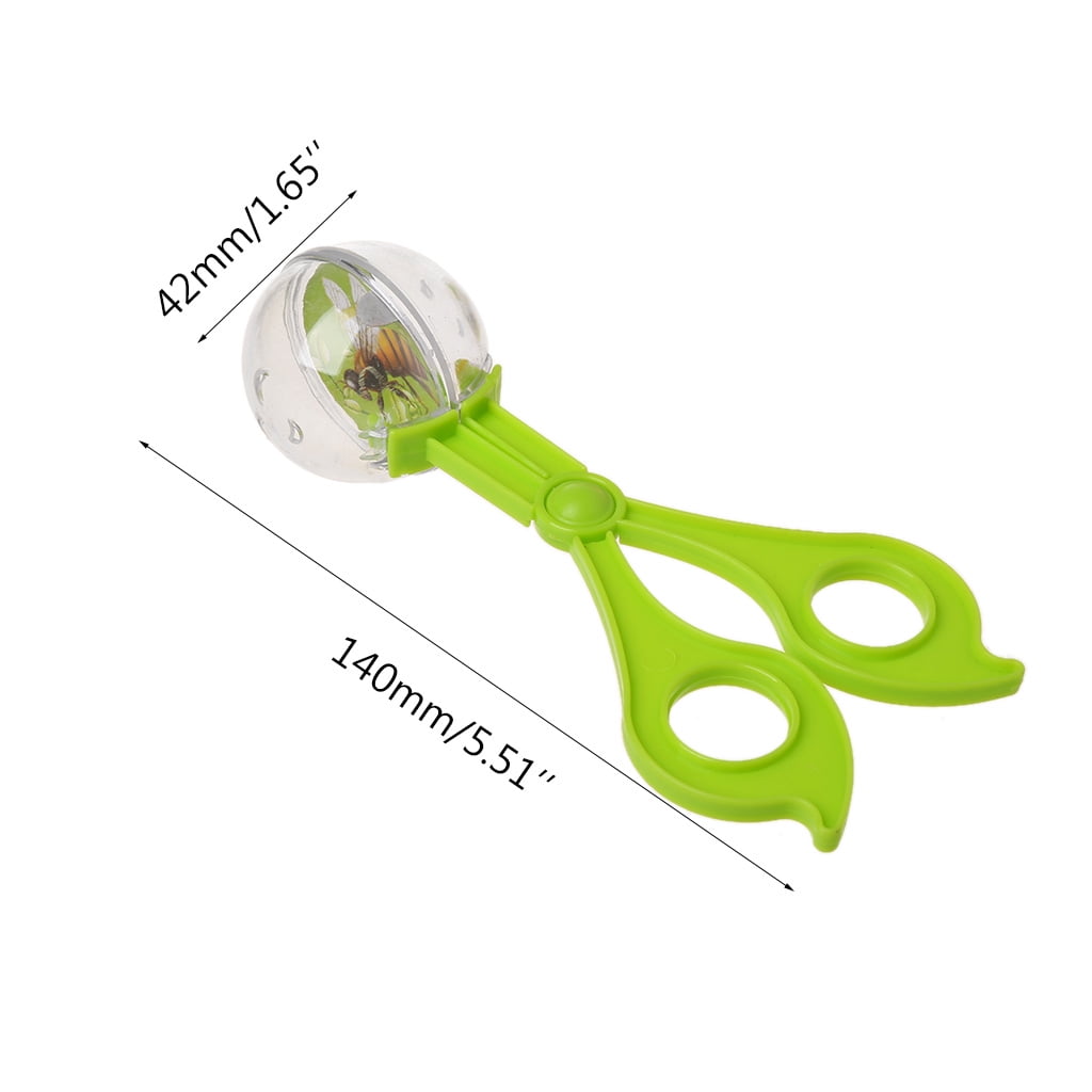 Plastic Bug Insect Catcher Scissors Tongs Tweezers Kids Children Toy Handy FM 