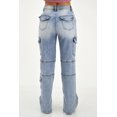thumbnail image 3 of Jeans cargo Wide Leg Balam /Juvenil, 6404 (Medio) azul ECH, 3 of 6