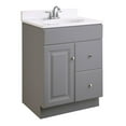 thumbnail image 5 of Wyndham Fully Assembled Wood Vanity Cabinet in Gray 24-in. x 18-in., 5 of 7