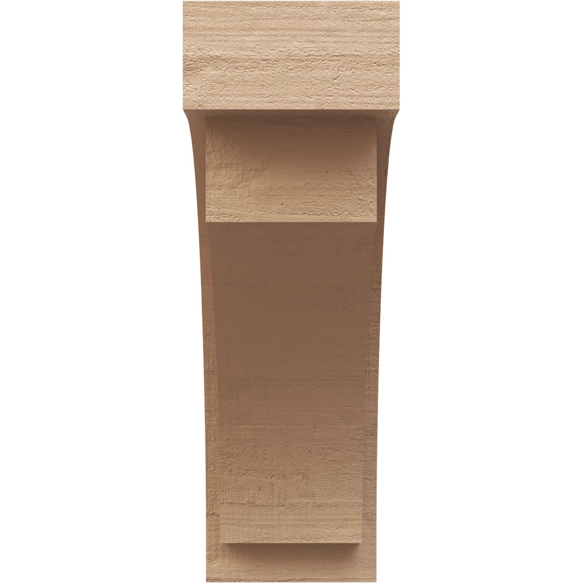 11"W x 22"D x 33"H Classic Rivera Rough Cedar Woodgrain TimberThane Corbel, Primed Tan