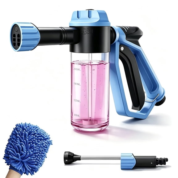Car Wash Foam Gun for Garden Hose Kit,Cannon Car Wash with 3 Spray Modes for Cars, Trucks, RVs, Motorcycles