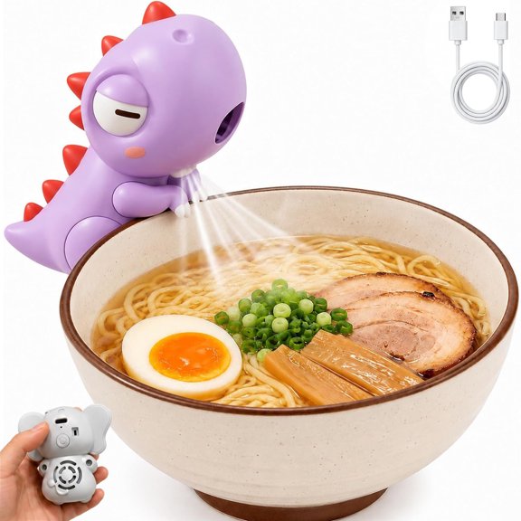 Cooling Clip-On Mini Fan for Cup and Bowl, Nnimal Food Cooling Fan with 3 Speeds USB Rechargeable for Coffee Soup