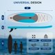 thumbnail image 5 of Tabla SUP Inflable Ultra Ligera con Accesorios Premium SereneLife, Diseño Extra Ancho y Estable, Almohadilla EVA Antideslizante, Ideal para Jóvenes y Adultos, Capacidad de 125 kg, 5 of 7