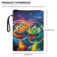 thumbnail image 3 of HELLHERO Book Cover Sleeve Pouch, 1 pc Polyester Waterproof Book Cover Carrying Case for Textbooks Paperbacks Bag, 11.42 x 8.66 Inch, Astronaut Dino Duo, 3 of 3
