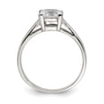 thumbnail image 2 of Sterling Silver Rhodium-plated CZ Ring, 2 of 6