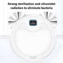 ZEPARO Robot Vacuum and Mop Combo,3 In 1 Robotic Vacuum Cleaner With Watertank/Dustbin/Brush,Blocked By Hair,Ideal For Hard Floor/Pet