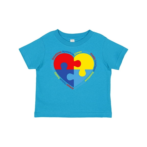 Inktastic Autism Puzzle Heart Boys or Girls Toddler T-Shirt