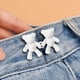 thumbnail image 2 of Cute Bear No-Sew Waist Button, Jean Buttons Pins For Loose Jeans Waist Button, No Sewing Required, Waist Tighten Metal Waist Button Pin For Jeans, 2 of 3