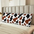 thumbnail image 6 of KLL Ultra Soft Microfiber Body Pillow Cover/Pillowcases 20"x54" with Hidden Zipper Closure-Brown Black Cow, 6 of 8