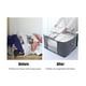 thumbnail image 2 of Yuarrent Bolsa organizadora de almacenamiento de ropa de gran capacidad con ventana transparente para edredones, mantas, ropa de cama, bolsa de Cubiertas para muebles de jardín Yuarrent HA039354-00, 2 of 6