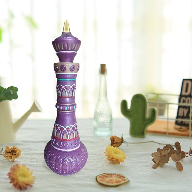 Adorno de botella violeta, adorno de botella violeta, adorno de botella de resina, adorno artesanal de resina, funcionalidad de alta precisión