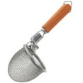 thumbnail image 2 of WHAMVOX Stainless Steel Pasta Strainer with Handle for Easy Drainage and Safe Use Silver, 2 of 7