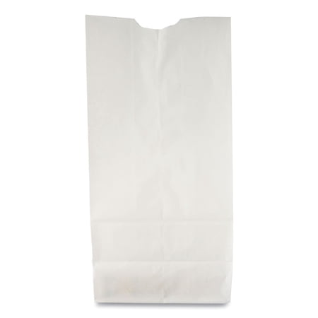 Paper Bags & Sacks 51030 #10 Paper Grocery Bag, 35lb White, Standard 6 5/16 X 4 3/16 X 13 3/8, 500 Bags