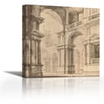 thumbnail image 1 of Portico Antico I - Contemporary Fine Art Giclee on Canvas Gallery Wrap - wall décor - Art painting - 24 x 24 Inch - Ready to Hang, 1 of 2