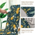 thumbnail image 5 of Yayeee 4 Pack Dining Chair Covers Stretch Parson Chairs Slipcovers Seat Protector, Blue Lemons, 5 of 6