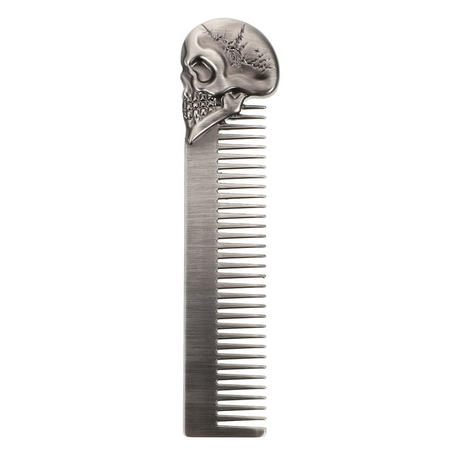 MasteelfCA Men Beard Comb Portable Pocket Comb Zinc Alloy Comb Hair Comb Durable Comb