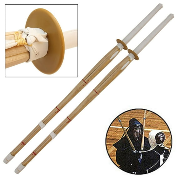 Armory Replicas Dual Kendo Shinai Bamboo Practice Katana Set