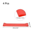 thumbnail image 2 of Uxcell Anti Slip Chair Bands, Flexible Elastic Latex Bands 250mmx0.5mm, Red 4pcs, 2 of 7