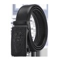 thumbnail image 1 of Cinturón de hebilla automática para hombre, resistente al desgaste y a los arañazos, de borde completo, cinturón de negocios para hombre, cinturón con patrón de lichi, uso versátil, 1 of 6