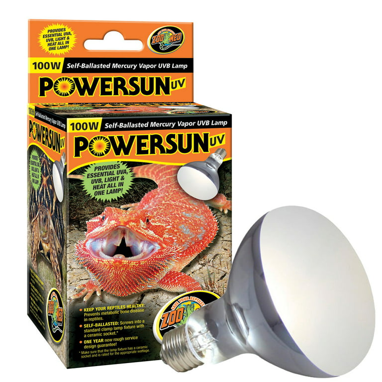 Zoo Med Laboratories 80 Watt Powersun® UV Self-Ballasted Mercury Vapor Lamp