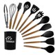 thumbnail image 1 of Kitchen Utensils Set 11 Pieces Silicone Cooking Utensils Set With Wooden Handle, 1 of 5
