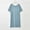 Blue, variant on MGDXOX Women's Oversized Short Sleeve Nightgown Crew Neck Backless Soft Sleep Shirt Dress for Loungewear Black L