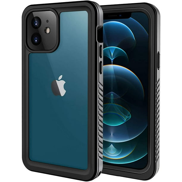 BengUp pour iPhone 12 6.1 inch Waterproof Case [Pas pour iPhone 12 Pro] avec Protecteur d'Écran Intégré Antichoc