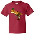 thumbnail image 3 of Inktastic T-Rex King of Oktoberfest Youth T-Shirt, 3 of 5