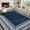 Navy Blue, variant on Funslane 8'x10' Area Rug, Modern Bordered Washable  Rugs Soft Foldable Accent Rugs for Indoor Living Room Bedroom, Blue