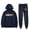Navy, variant on Happy Gilmore 2 Subway Men/Women Fall Suit Hoodies Sportswear Hooded Ankle Banded Pant Two Piece Set