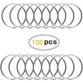 thumbnail image 2 of KINGFOREST 100-Pack Split Key Rings (1 Inch/25mm) - Silver Nickel Metal Keychain Rings for Keys, DIY Crafts, Bags & Accessories - Durable Bulk Keyring Hardware with Smooth Edges, 2 of 8