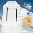 thumbnail image 5 of Winter Warm Women's Long Puffer Jacket Coat Stand Collar Sleeveless Vest with Pockets Thermal Thickened Outerwear for Cold Weather | CSEONE,White XL, 5 of 9