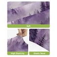 thumbnail image 4 of Purple Mountain Bar Stool Covers Set of 2, Misty Forest Nature Woodland Pine Tree Landscape Stretch Bar Chair Covers with Backs, Removable Pub Counter Height Chair Cover for Kitchen Dining Room Cafe, 4 of 7