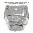 thumbnail image 4 of HLONK Breathable Nappy Pants  Soft Comfortable   Adult Adjustable Washable Reusable Nappy Pants For The Elderly Incontinence Care Protective Underwear, 4 of 8