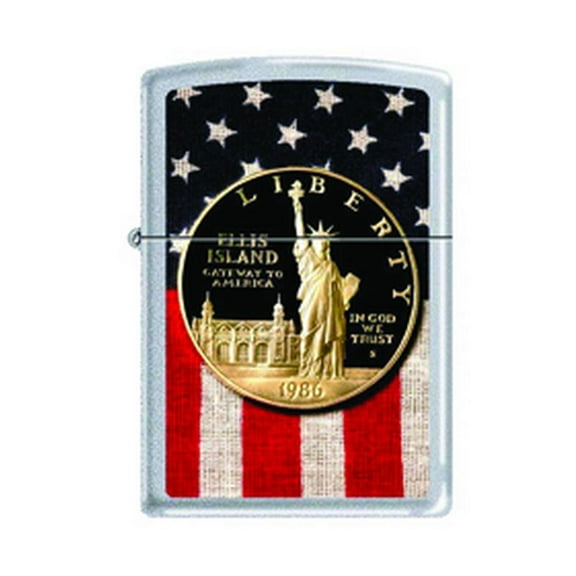 Zippo 73813 Silver Dollar On Amer