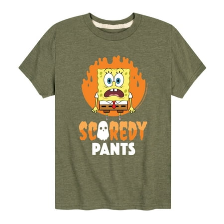 

SpongeBob SquarePants - SpongeBob Scaredy Pants - Toddler And Youth Short Sleeve Graphic T-Shirt