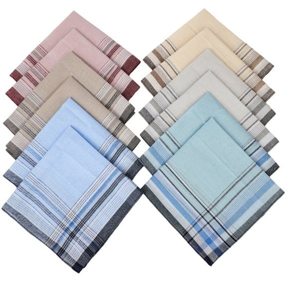 Plaids Handkerchief Pocket Handkerchief Hankies Multicolored Bandana High Absorbency Men Pocket Towel