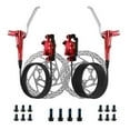 thumbnail image 1 of qifei 2-Piston Hydraulic Brake Set Front 800mm and Rear 1400mm Hose Disc Brake Kit, 1 of 8